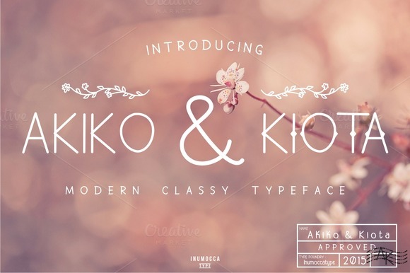 Akiko and Kiota: The Modern Display Font for Campaigns