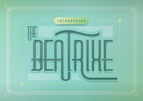 Beatrixe: A Vintage Display Font for Branding