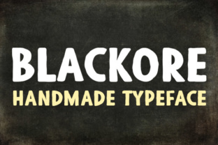 Blackore Handmade: A Bold Display Font for Makers