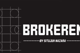 Brokeren: A Display Font for Polished Brand Identity