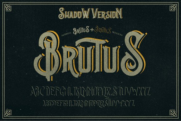 Brutus: A Vintage Display Font for Editorial Design