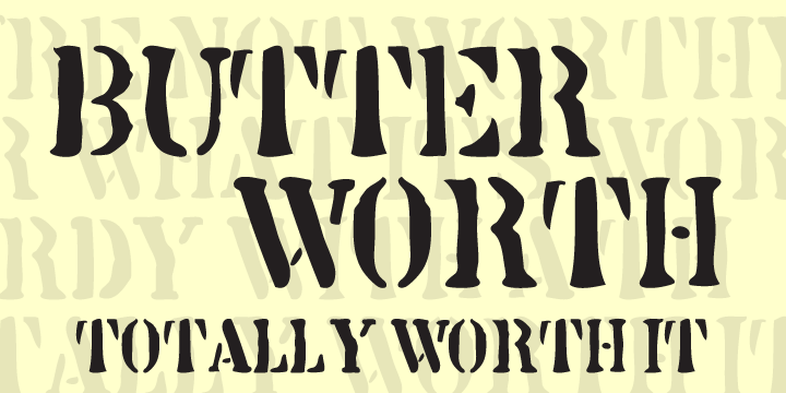 Butterworth: A Vintage Display Font for Editorial Design