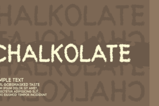 Chalkolate: A Charming Display Font for Crafters
