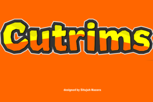 Cutrims: A Charming Display Font for Crafters