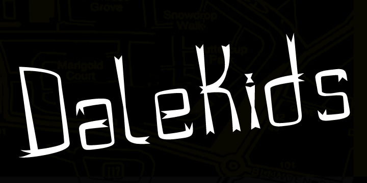 DaleKids: A Funky Display Font for Bold Campaigns