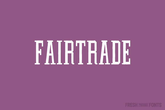 Fairtrade: A Natural Display Font for Modern Web Design