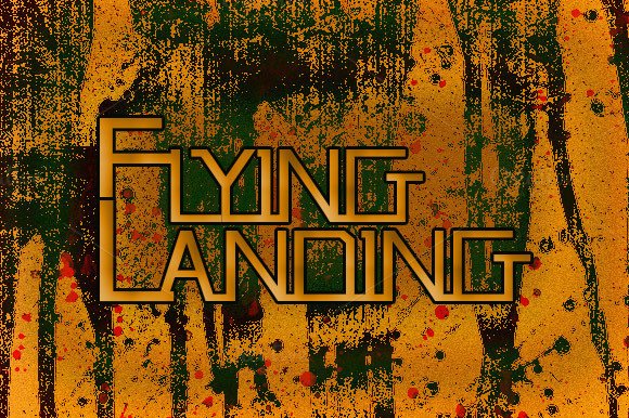 Flying Landing: A Futuristic Display Font for Bold Editorial Design