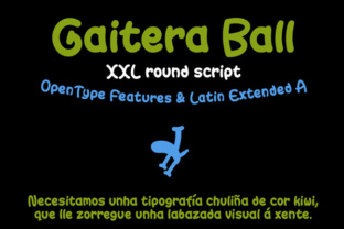 Gaitera Ball: A Friendly Handwritten Display Font