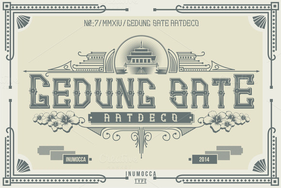Gedung Sate: A Stunning Display Font for Crafters