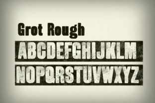GrotRough: A Bold Display Font for Crafters