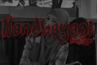 Handhayani: A Modern Display Font for Creative Branding