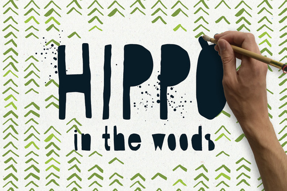 Hippo: A Wild Nature Display Font for Brand Identity