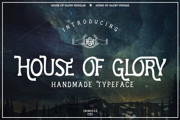 House of Glory: A Handmade Display Font for Branding