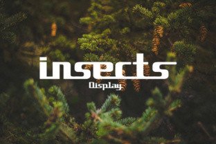 Insects Font: A Retro-Futurist Display Typeface for Brands