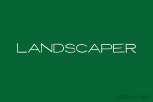 Landscaper: A Bold Display Font for Campaigns