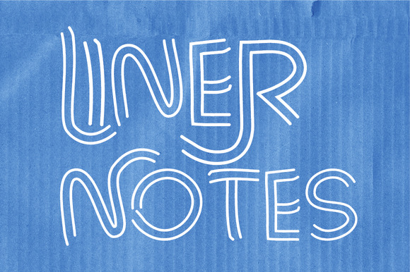 Liner Notes Family: A Bold Display Font for Branding