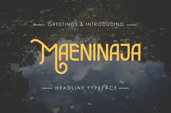 Maeninaja: A Playful Display Font for Editorial Design