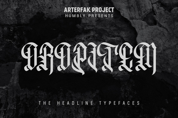Oropitem: A Gothic Display Font for Bold Campaigns
