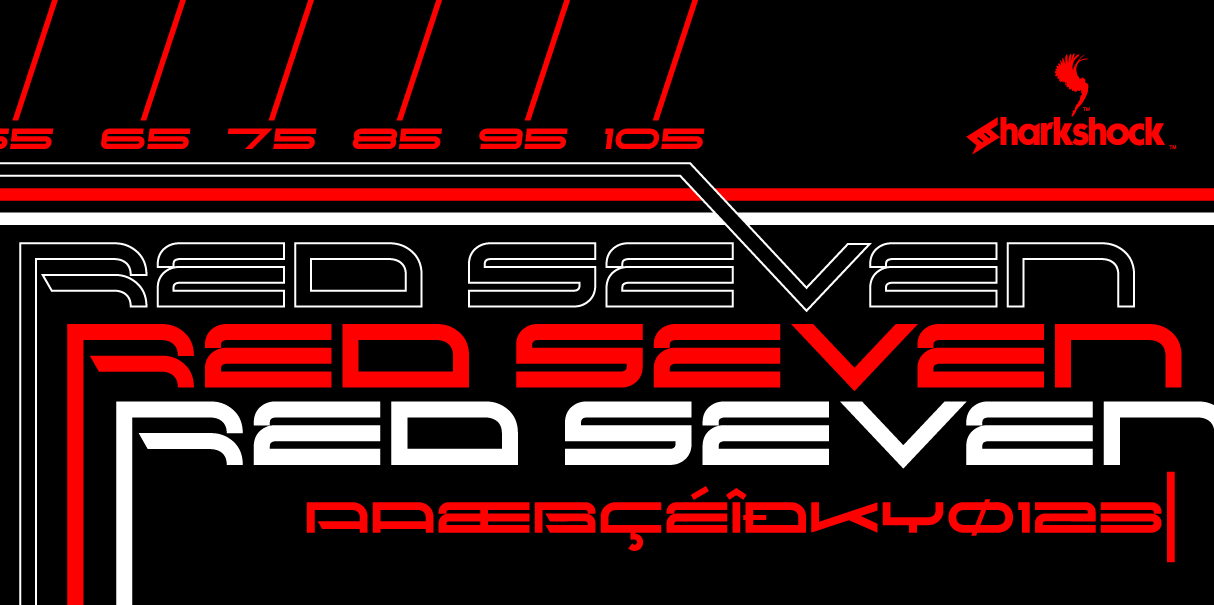 Red Seven: The Edgy Display Font for Bold Brands