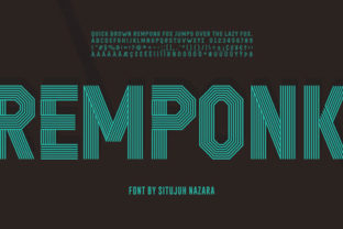 Remponk: A Bold Display Font for Small Business Branding
