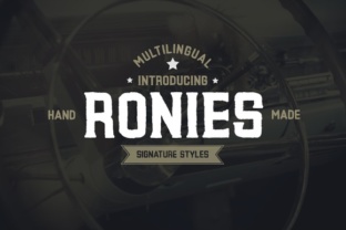 Ronies: A Vintage Display Font for Web Design