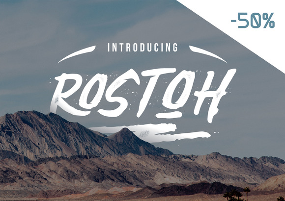 Rostoh: A Bold Display Font for Web Design