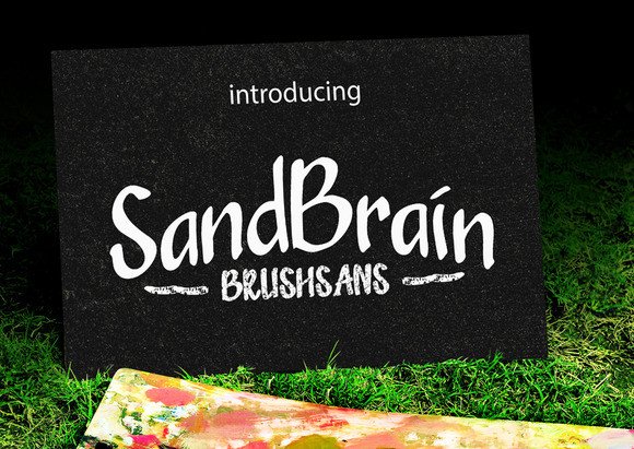 Sandbrain Family: A Handwritten Display Font for Editors
