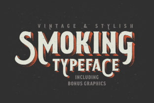 Smoking Typeface: A Vintage Western Display Font