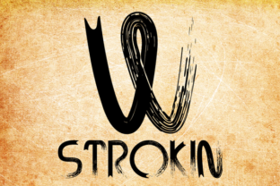 Strokin: A Messy Display Font for Crafters
