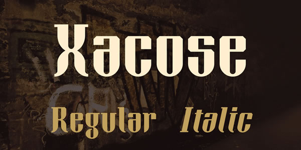 Xacose: A Modern Display Font for Digital Brands